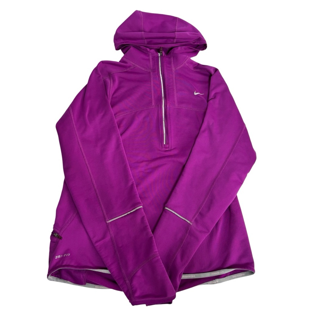 Nike purple dry fit quarter zip jacket